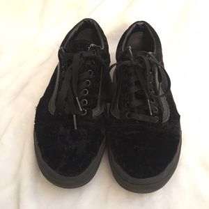 Faux suede vans